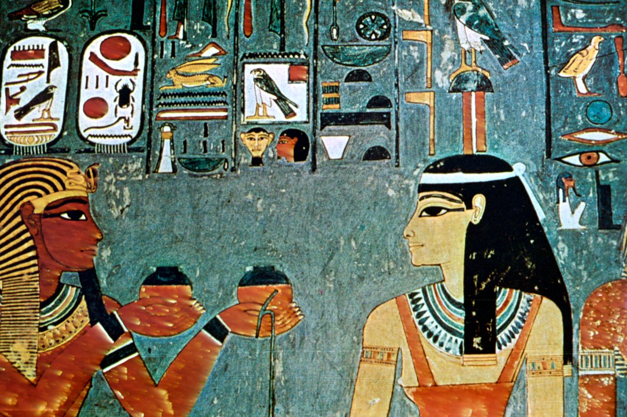 Murale dalle Tombe dei Nobili, Tebe, Luxor, Egitto da Unbekannt