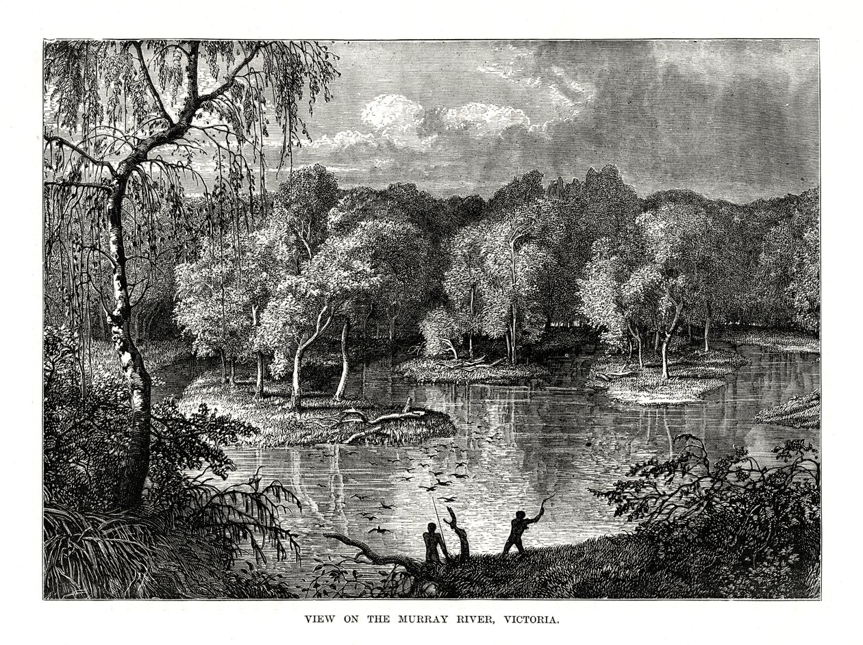 Fiume Murray, Victoria, Australia, 1877 da Unbekannt