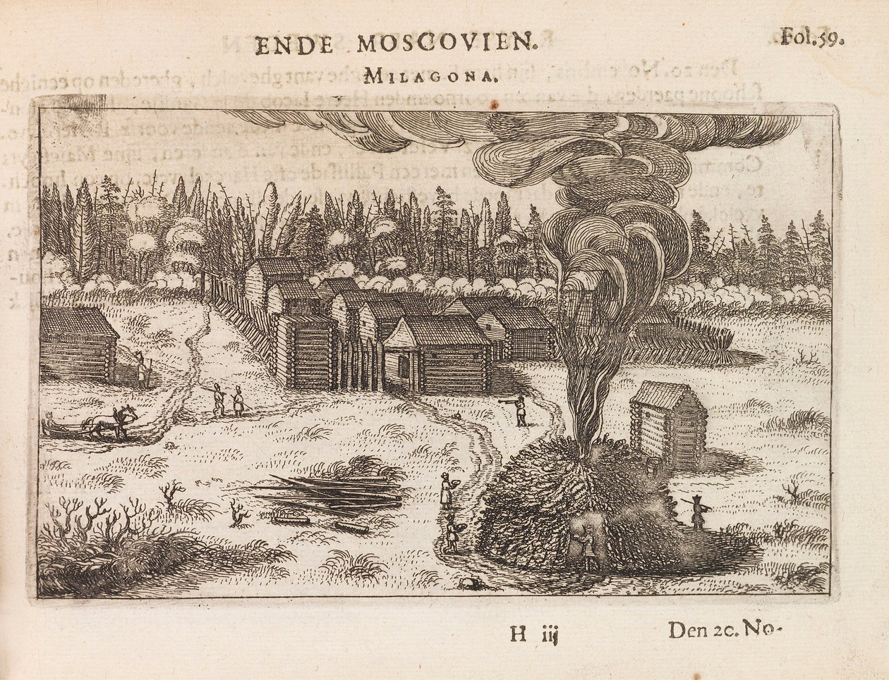 Moscovia, Milagona. Illustrazione al Journael vande legatie di Antonis Goeteeris da Unbekannt