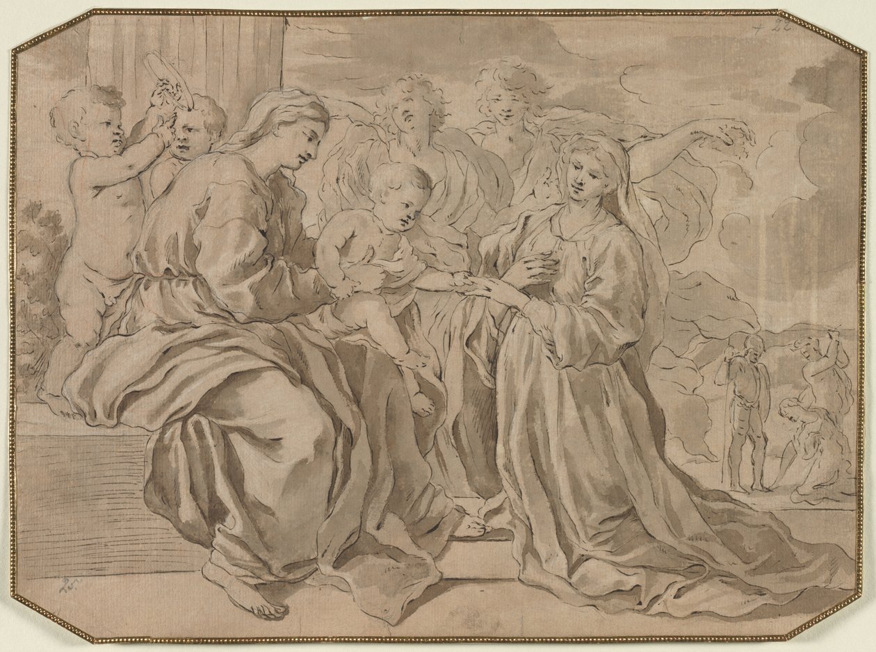 Matrimonio mistico di Santa Caterina da Unbekannt