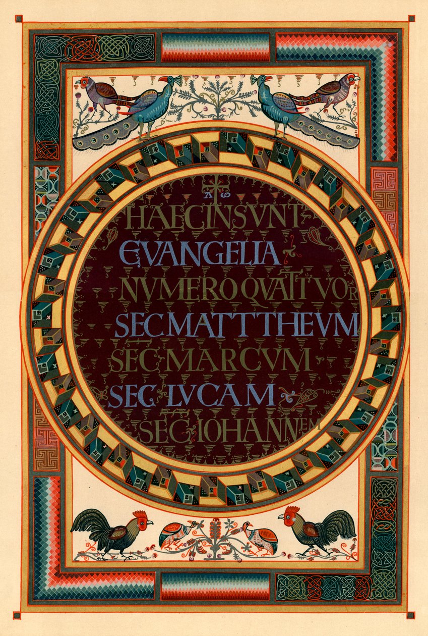 Nomi dei quattro evangelisti, c800 d.C. da Unbekannt