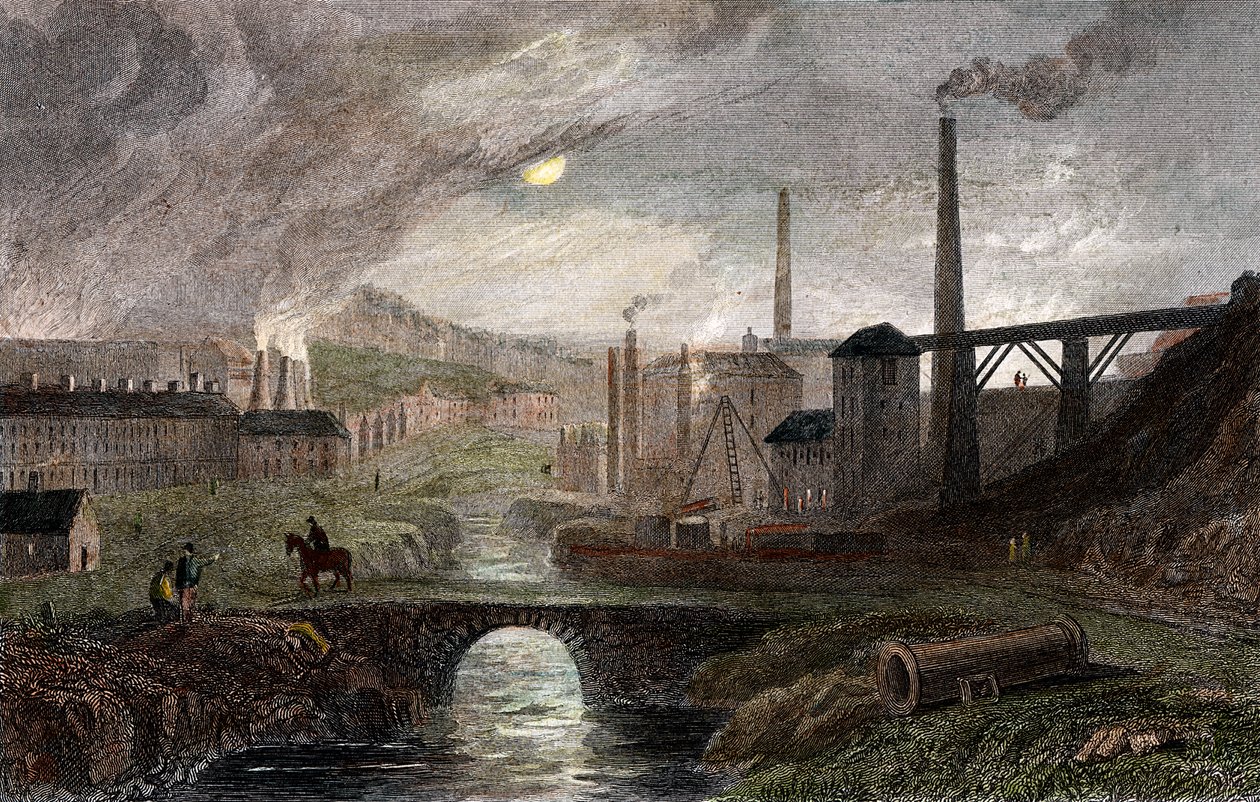 Nant-y-Glow Iron Works, Monmouthshire, Galles, c1780 da Unbekannt