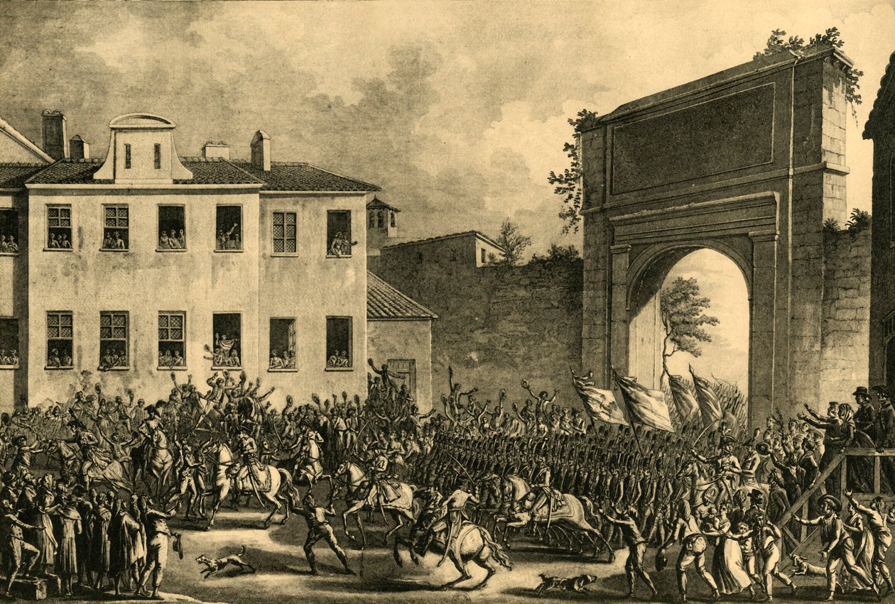 Napoleone entra a Milano, 14 maggio 1796 da Unbekannt