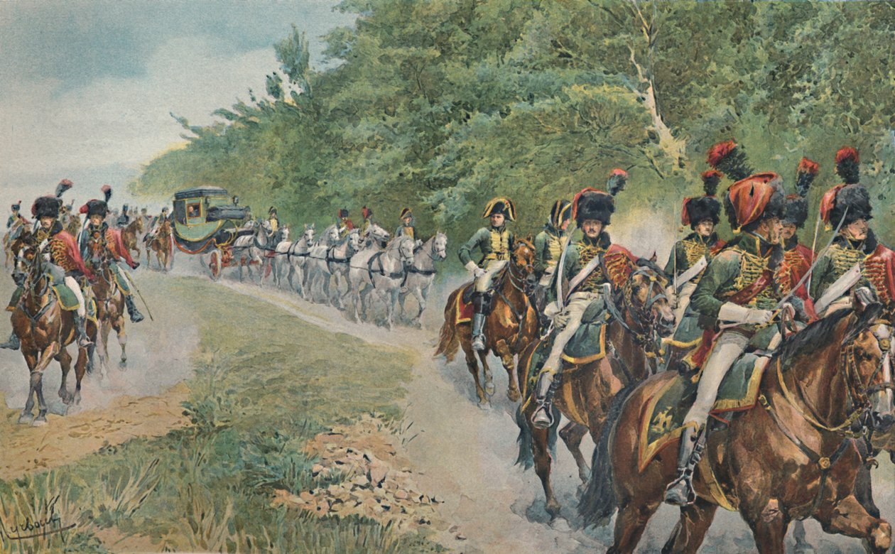 Il modo di viaggiare di Napoleone, c1800, 1896 da Unbekannt