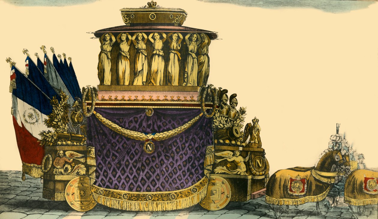 Carro funebre di Napoleone, 1840, 1921 da Unbekannt