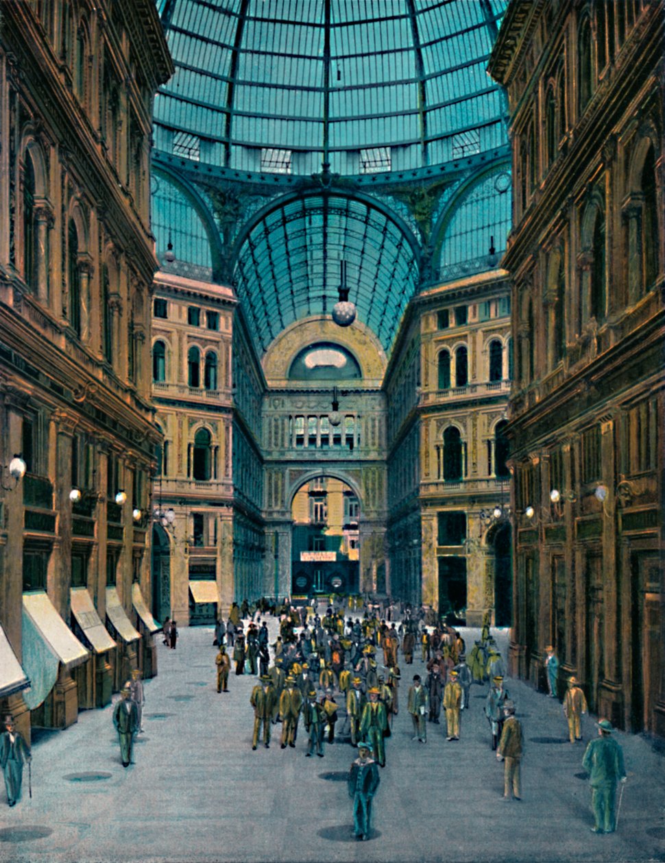 Napoli - Interno della Galleria Umberto I, c1900 da Unbekannt