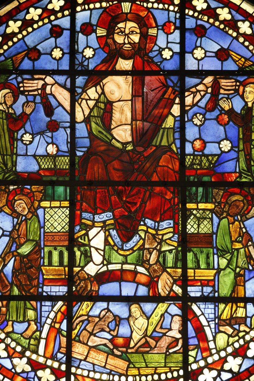Museo Nazionale dei Monumenti Francesi. Antica chiesa dei Cordeliers, Chateauroux. Vetrata del Giudizio Universale, Parigi, Francia da Unbekannt
