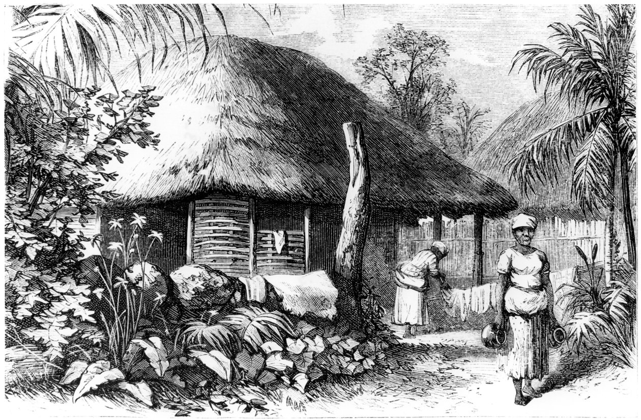 Abitazione nativa, Santo Domingo, 1873 da Unbekannt