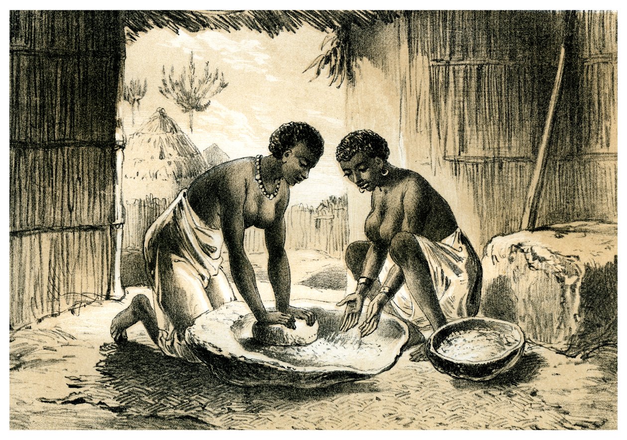 Nativi che fanno Pombe, 1883 da Unbekannt