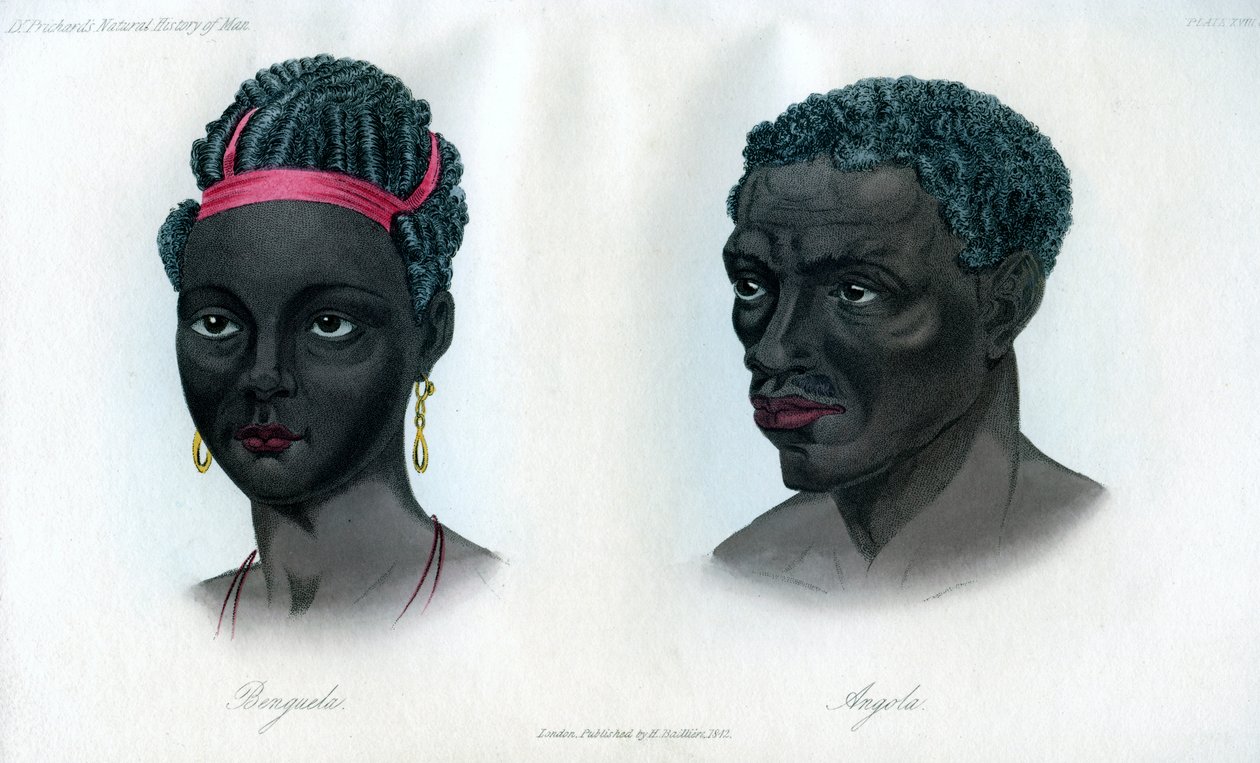 Nativi di Benguela e Angola, 1848 da Unbekannt