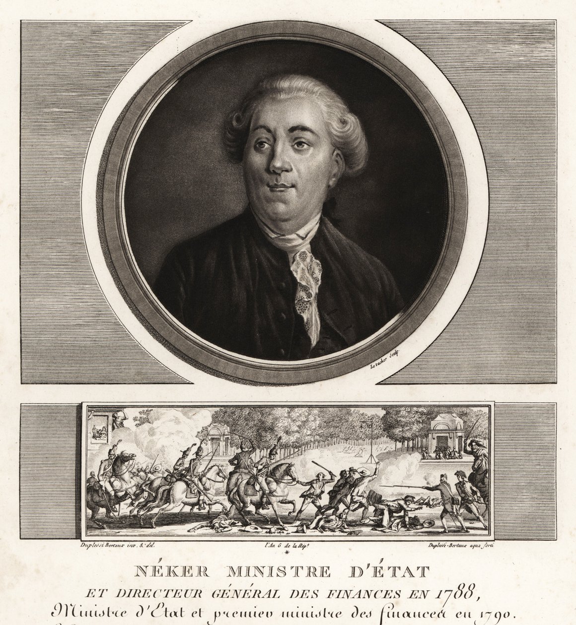 Neker o Jacques Necker, ministro di stato e direttore generale delle finanze da Unbekannt