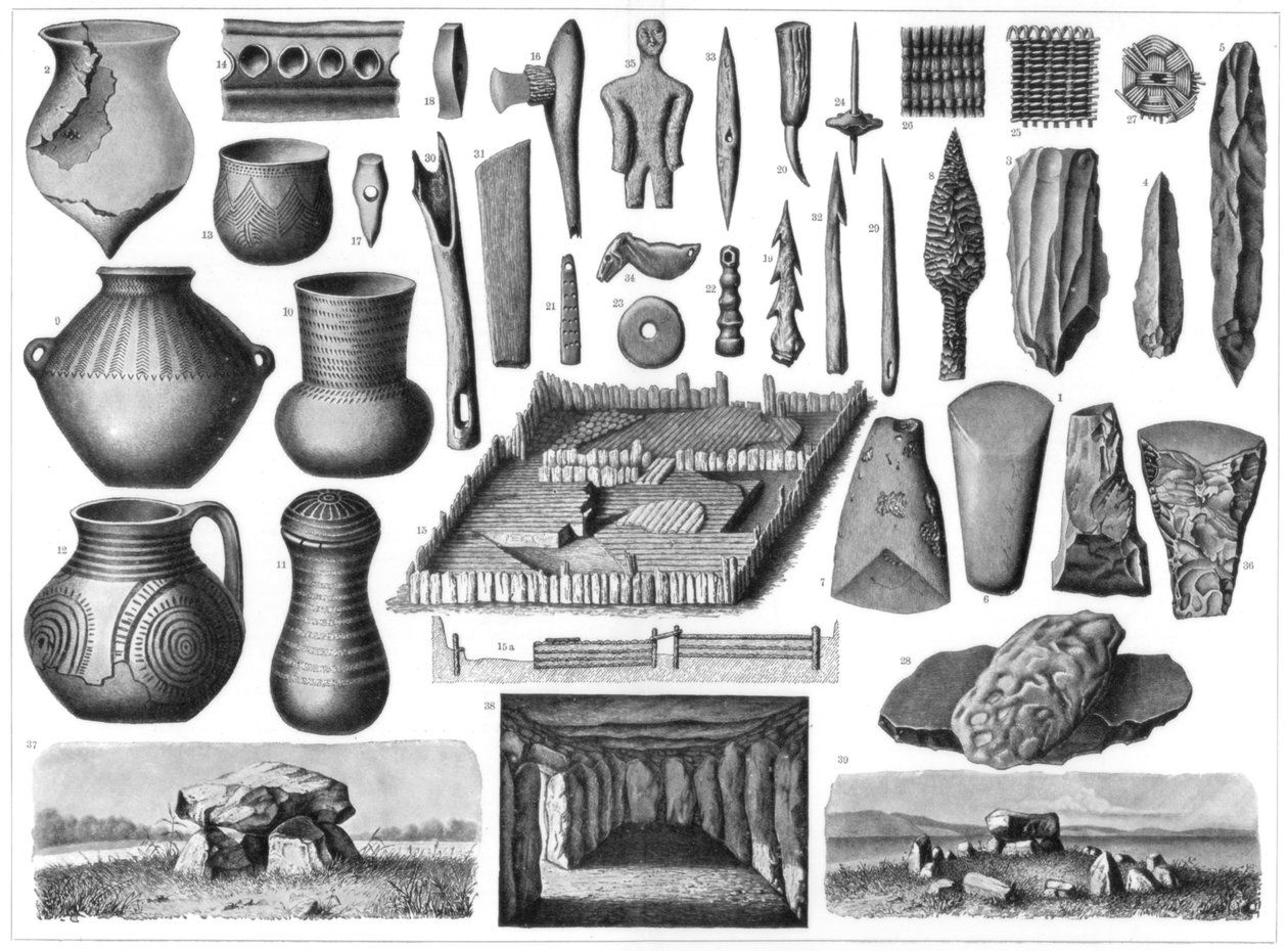 Antichità neolitiche, 1901 da Unbekannt