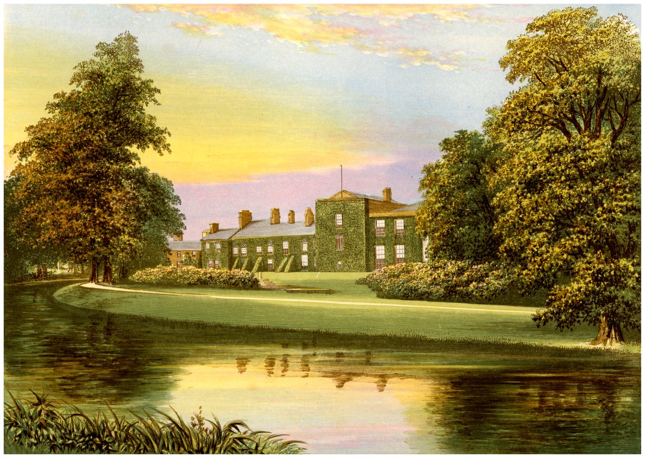 Netherhall, Cumbria, casa della famiglia Pocklington-Senhouse, c1880 da Unbekannt