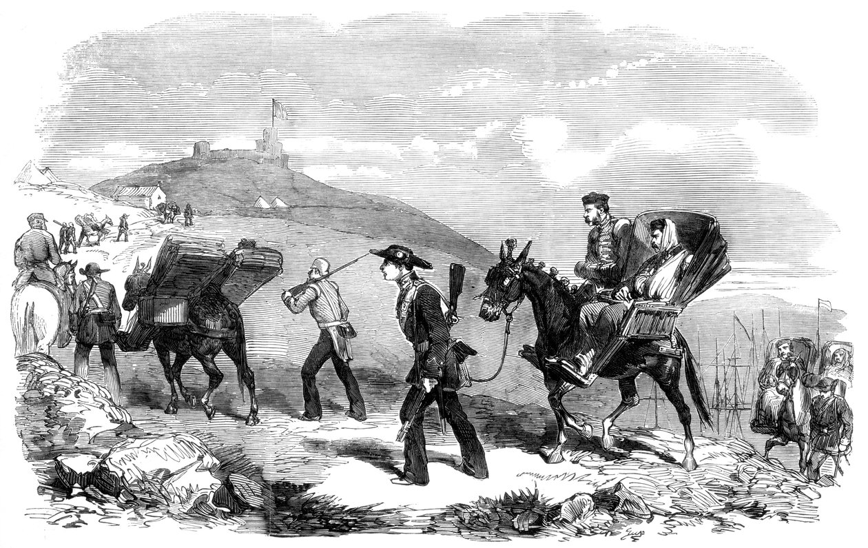 Nuovo servizio di trasporto ambulanze, 1855 da Unbekannt