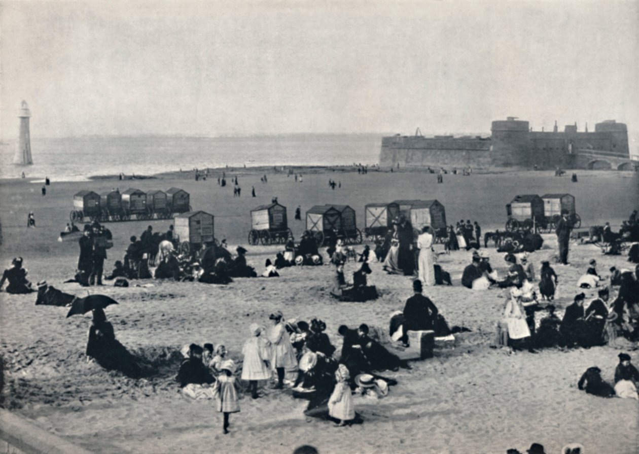 New Brighton - Mostra il porto e il faro, 1895 da Unbekannt