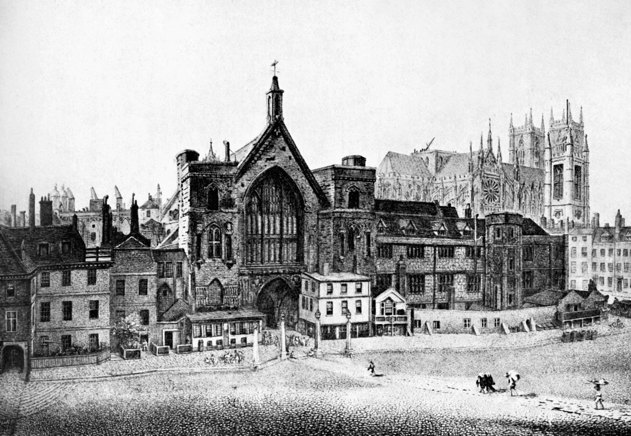 New Palace Yard, Westminster, nel XVIII secolo da Unbekannt