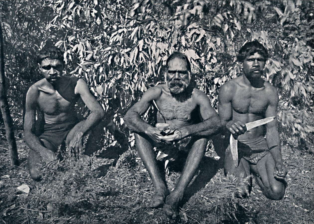 Aborigeni del Nuovo Galles del Sud - Re Billy e i suoi A.D.C., c. 1900 da Unbekannt