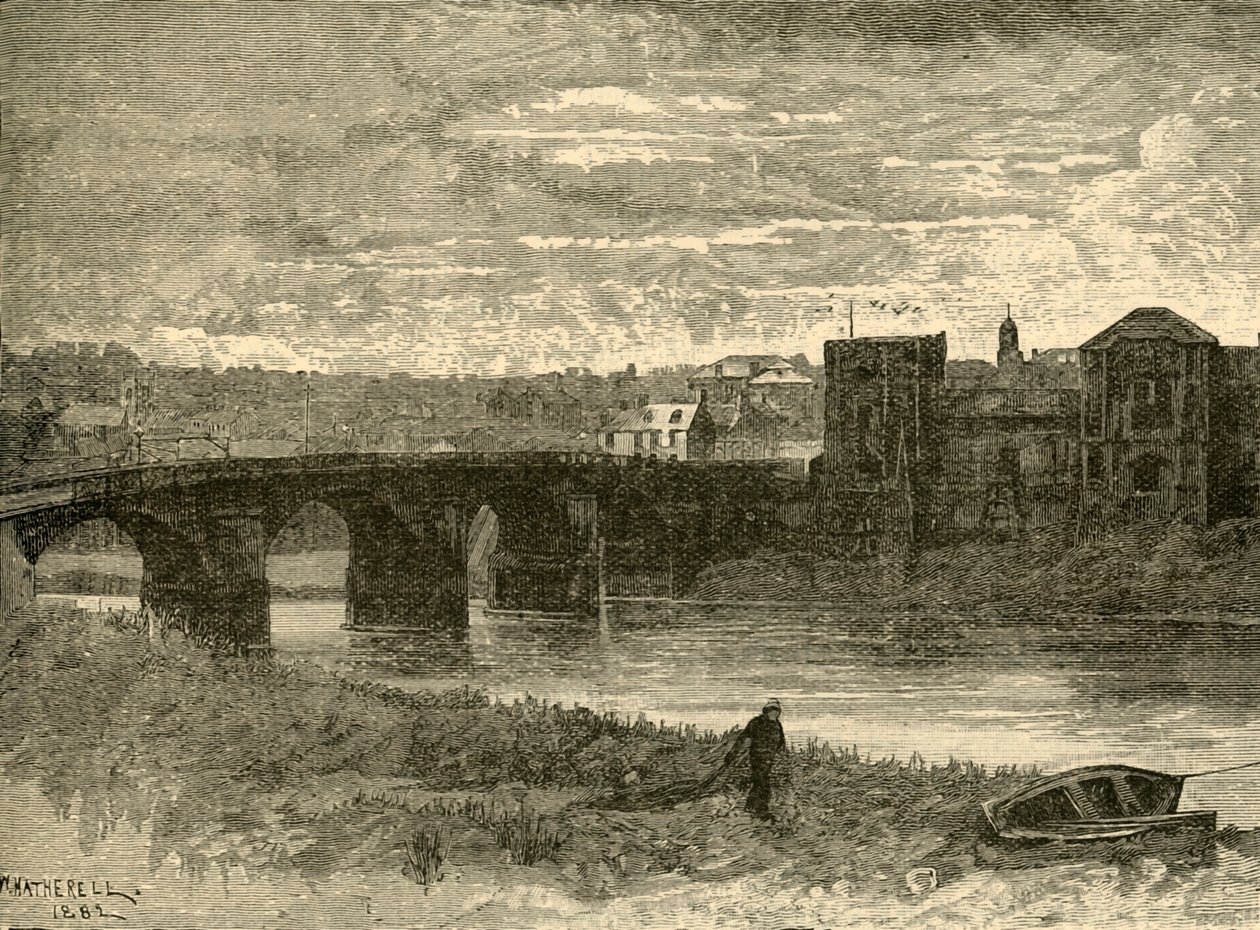 Ponte e castello di Newport, 1898 da Unbekannt