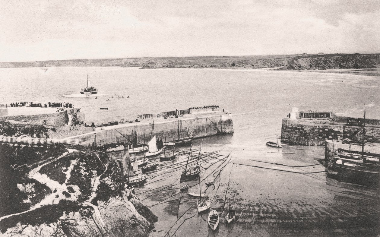 Porto di Newquay, Newquay, Cornovaglia, 1908 da Unbekannt