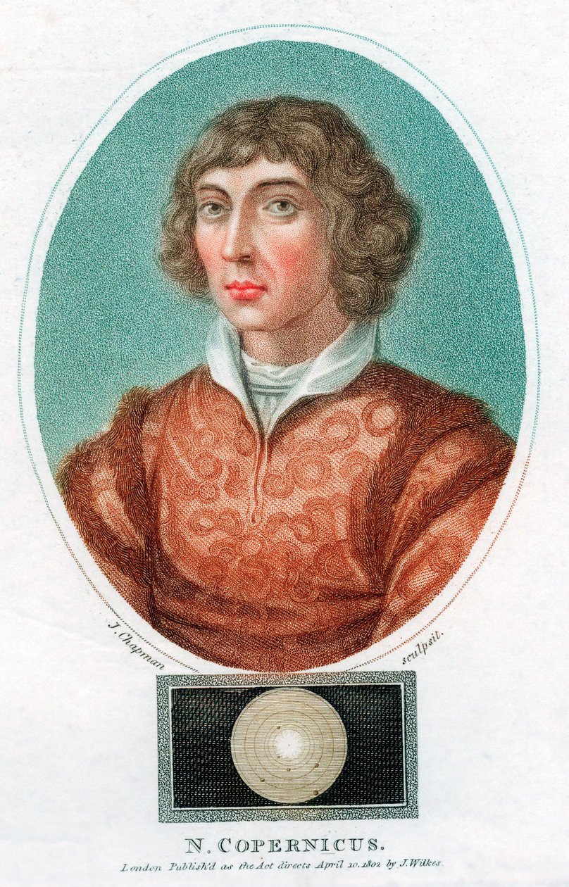 Niccolò Copernico, astronomo polacco, 1802 da Unbekannt