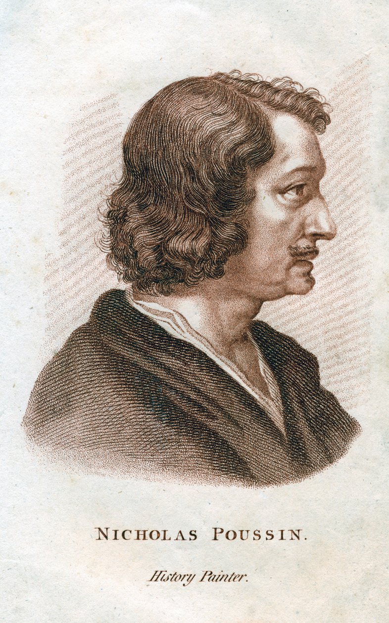 Nicolas Poussin, pittore classico francese, XIX secolo da Unbekannt