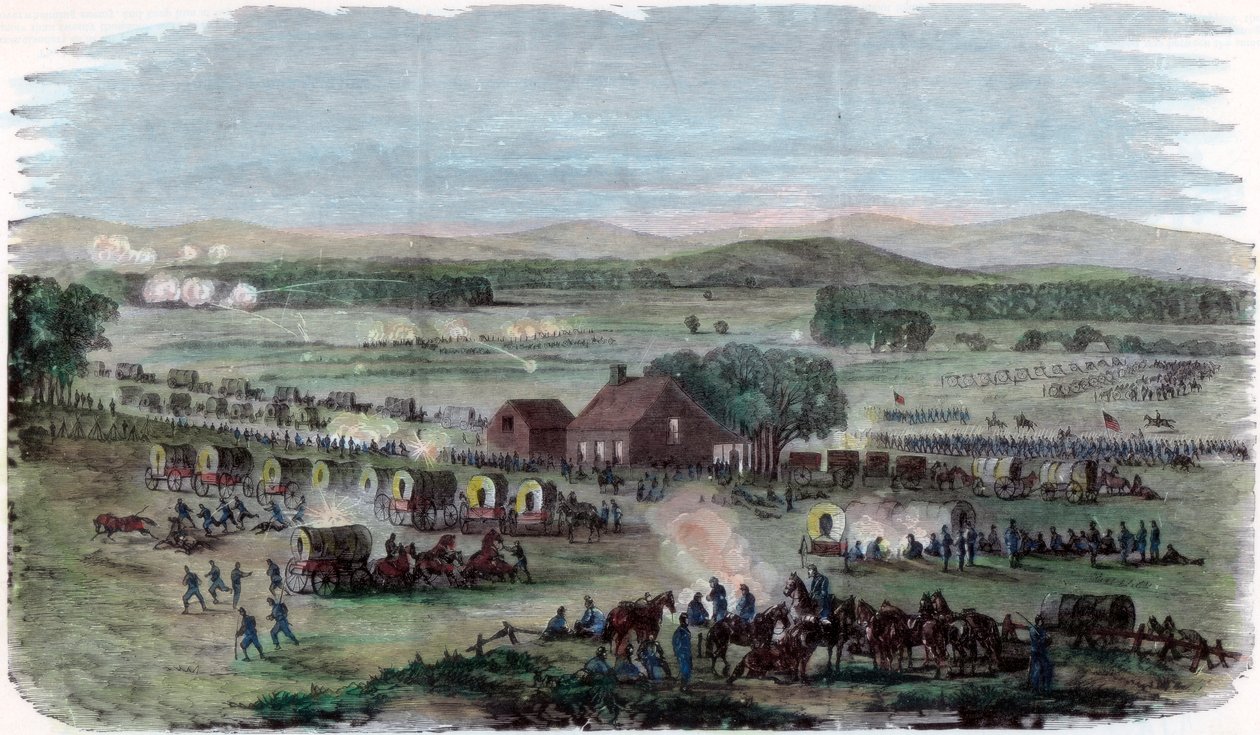 Notte della battaglia di Cedar Mountain, Contea di Culpeper, Virginia, Guerra Civile Americana, 9 agosto 1862 da Unbekannt