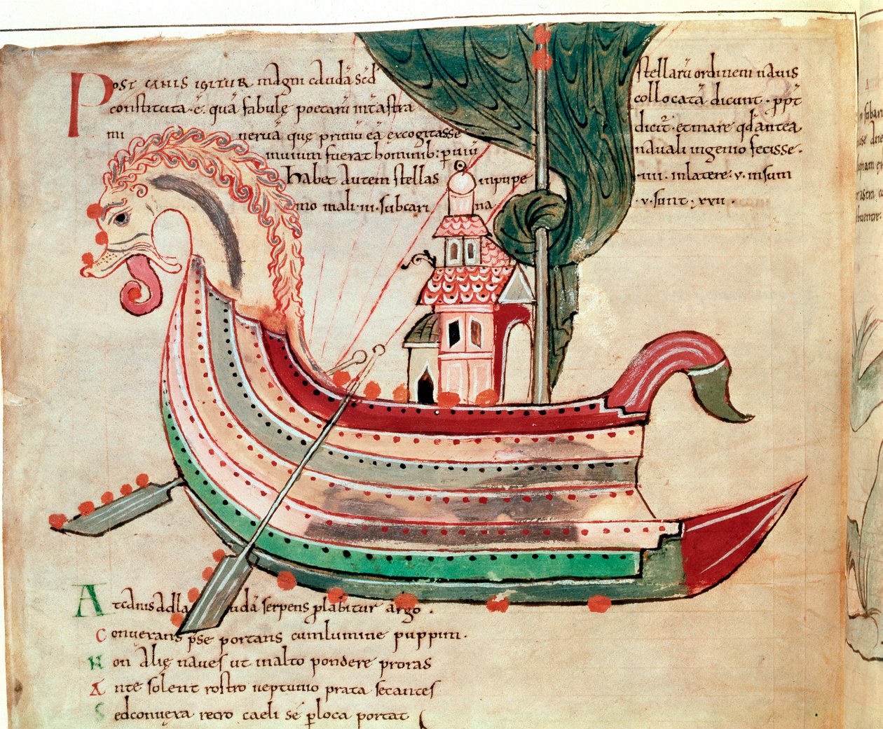Nave norrena con prua a forma di drago, X secolo da Unbekannt