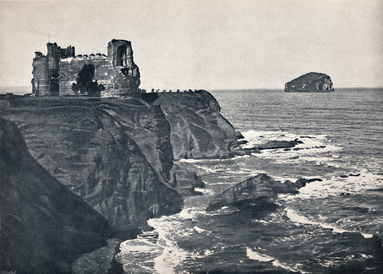 North Berwick - Castello di Tantallon e Bass Rock, 1895 da Unbekannt