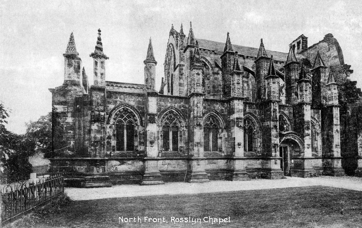 Facciata nord, Cappella di Rosslyn, Midlothian, Scozia, XX secolo da Unbekannt