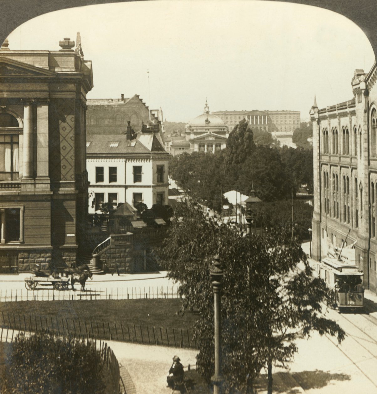 La bella capitale della Norvegia, Christiania, Norvegia, c1905 da Unbekannt
