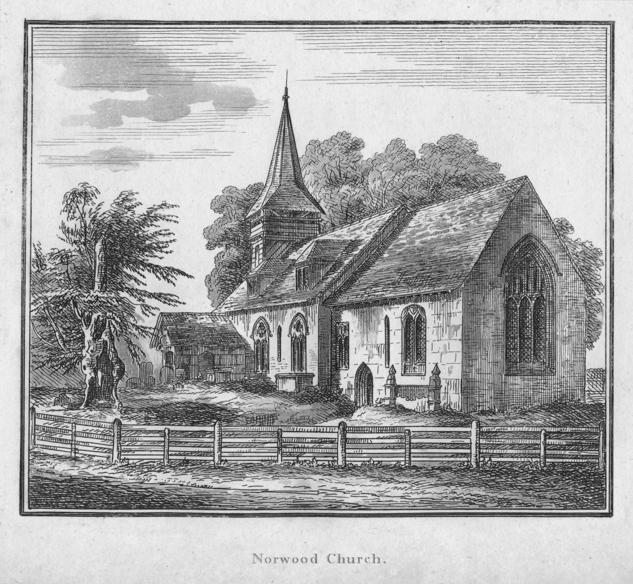 Chiesa di Norwood, c1792 da Unbekannt