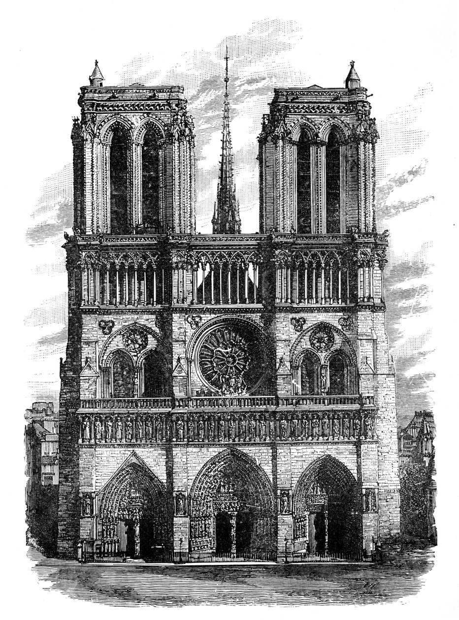 Notre Dame, Parigi, c1888 da Unbekannt