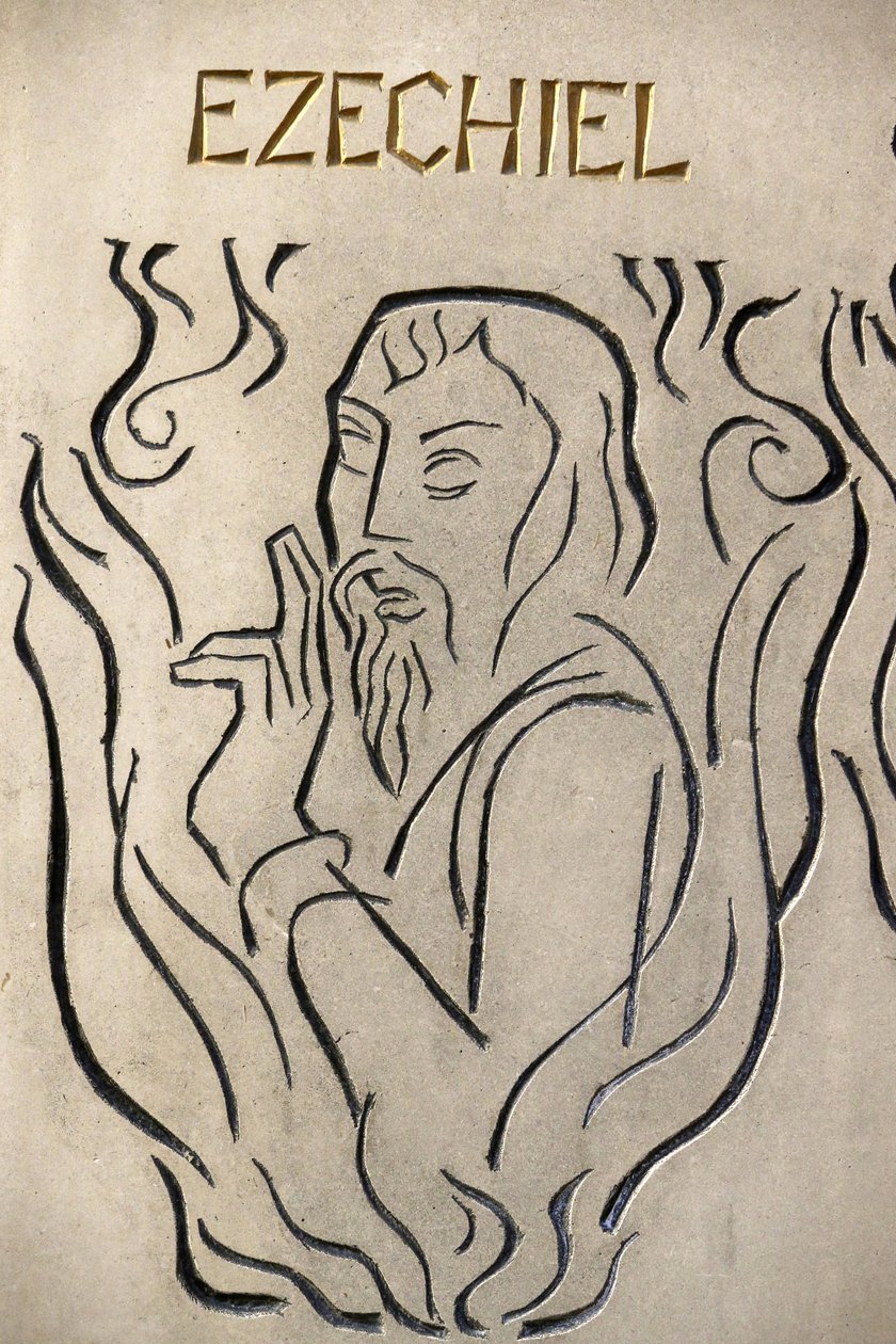 Chiesa cattolica Notre Dame de France, Londra. Profeta Ezechiele, Londra, Gran Bretagna da Unbekannt