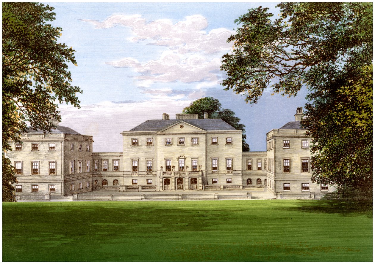 Nuneham Park, Oxfordshire, casa della famiglia Harcourt, c1880 da Unbekannt