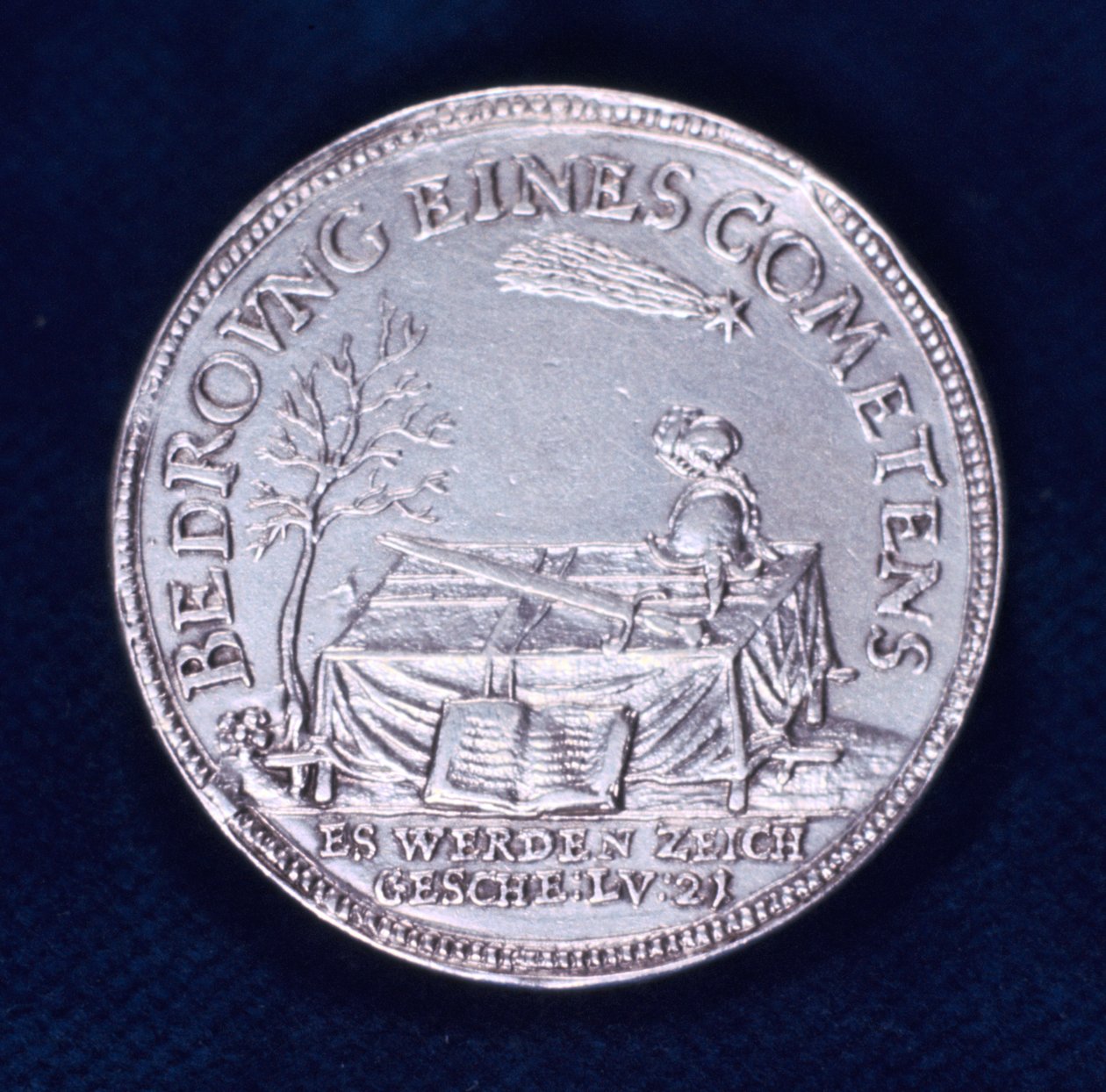 Dritto di una medaglia commemorativa della brillante cometa di novembre 1618 da Unbekannt