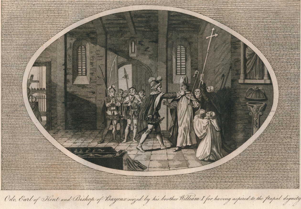 Odo, Conte di Kent e Vescovo di Bayeux, catturato dal fratello Guglielmo I, 1082 1793 da Unbekannt