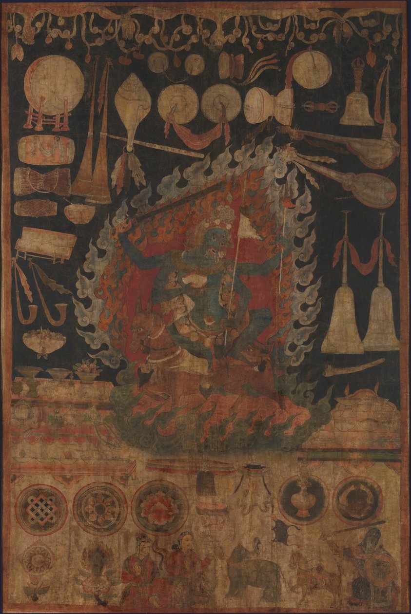 Offerte alla Dea Palden Lhamo, fine XVI secolo da Unbekannt