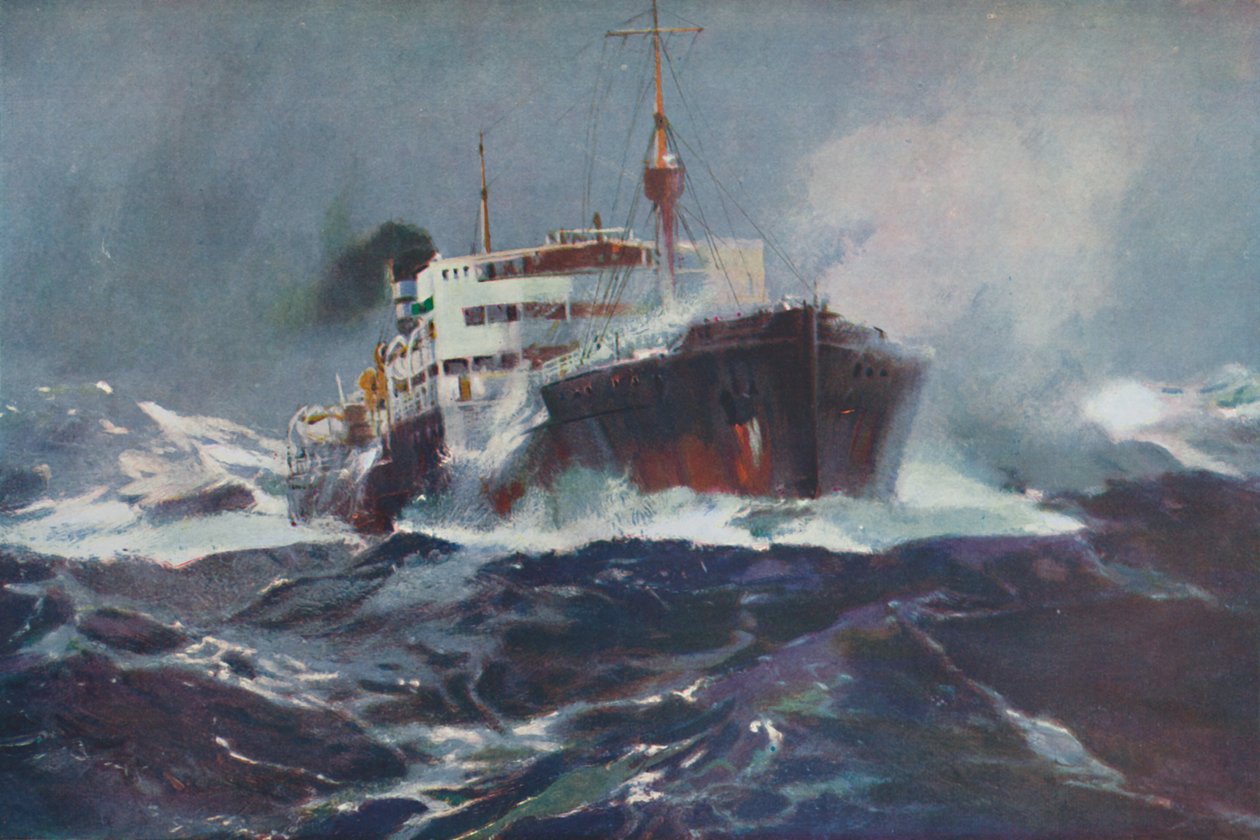 Olio su acque agitate, 1936 da Unbekannt
