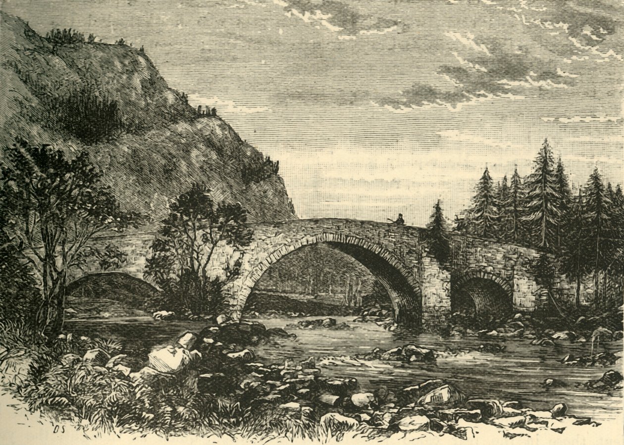 Vecchio ponte a Invercauld, 1898 da Unbekannt