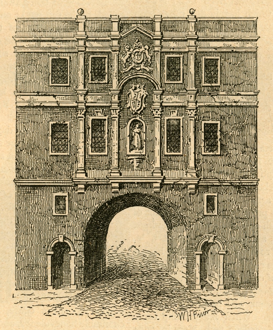 Vecchia Porta Lud, da una stampa pubblicata intorno al 1750, 1897 da Unbekannt