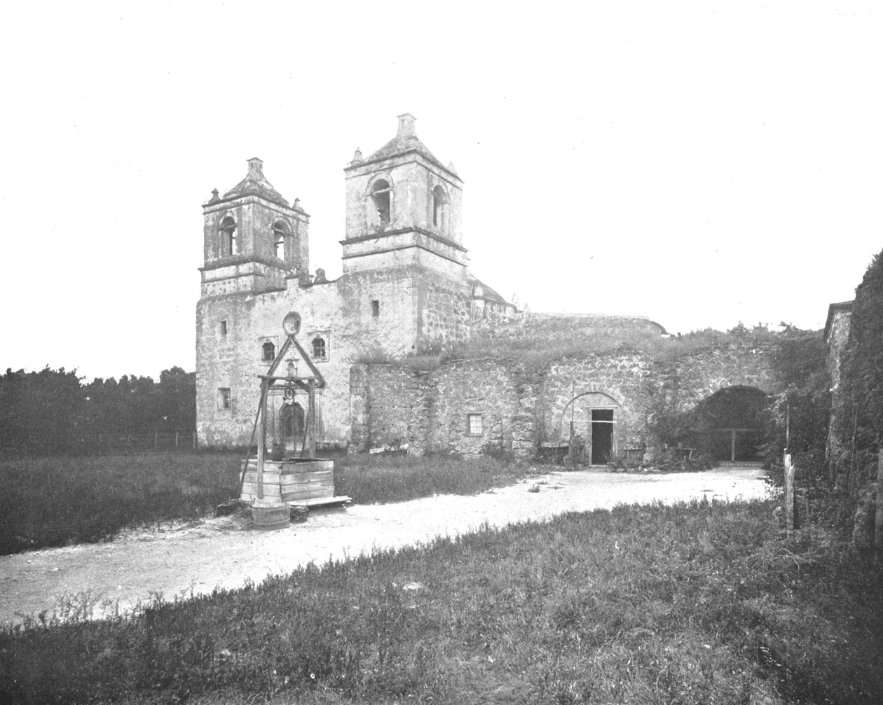 Vecchia Missione Spagnola, San Antonio, Texas, USA, c1900 da Unbekannt