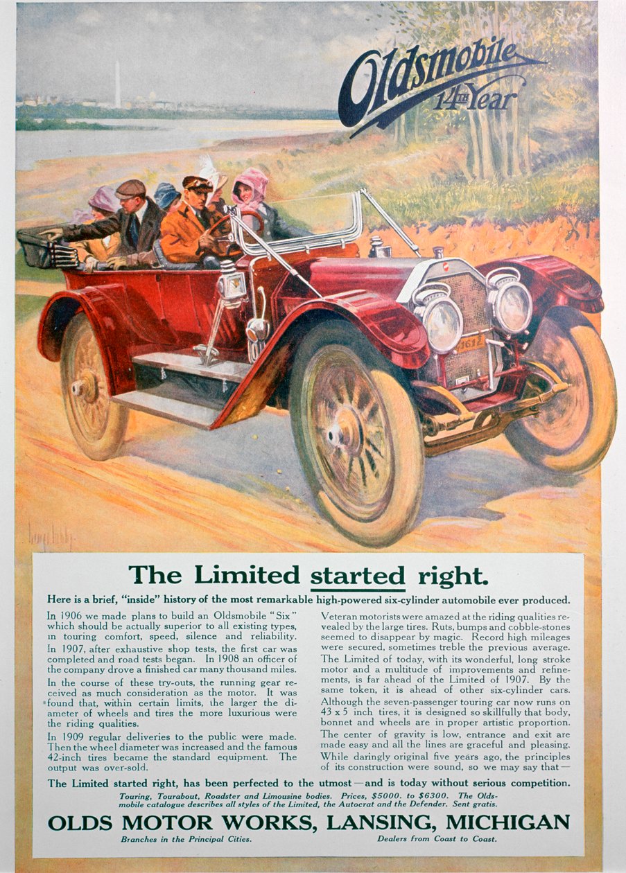 Pubblicità della Oldsmobile, 1911 da Unbekannt