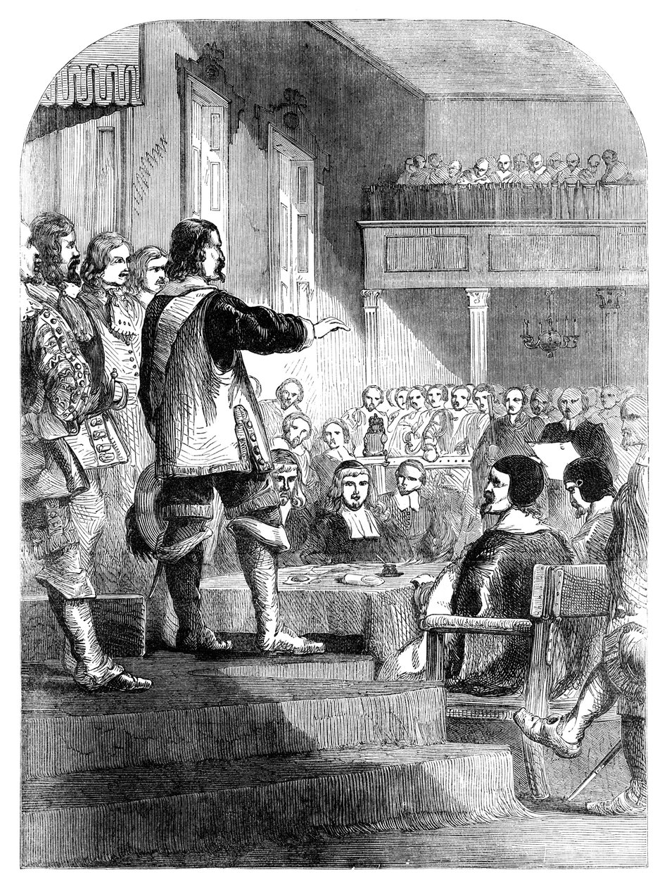 Oliver Cromwell rifiuta di accettare la corona da Unbekannt