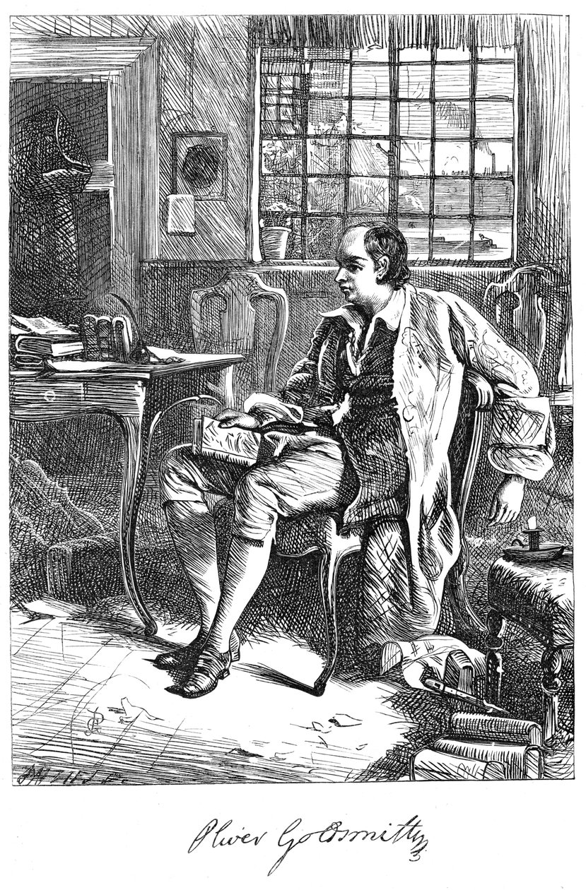 Oliver Goldsmith, drammaturgo del XVIII secolo da Unbekannt