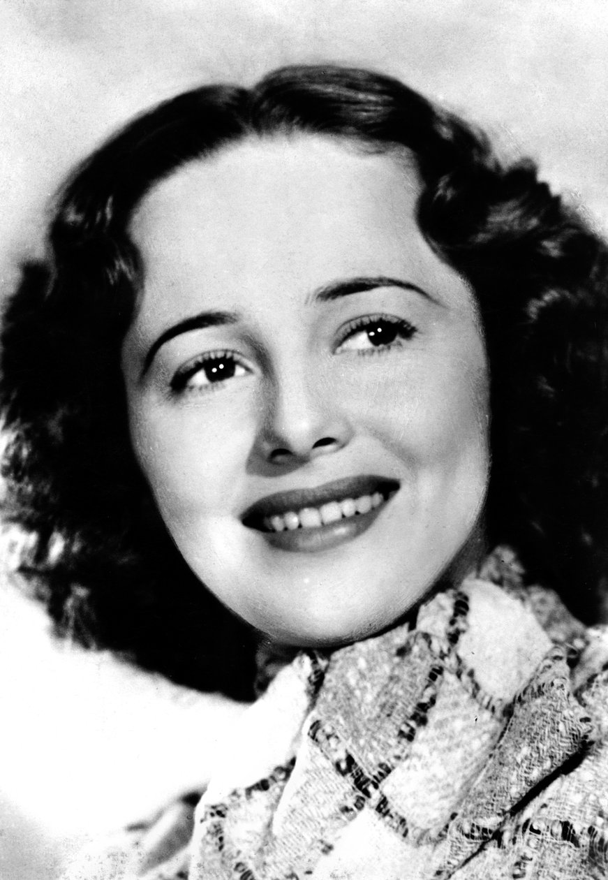 Olivia de Havilland n.1916, attrice americana, c1930s-c1940s da Unbekannt