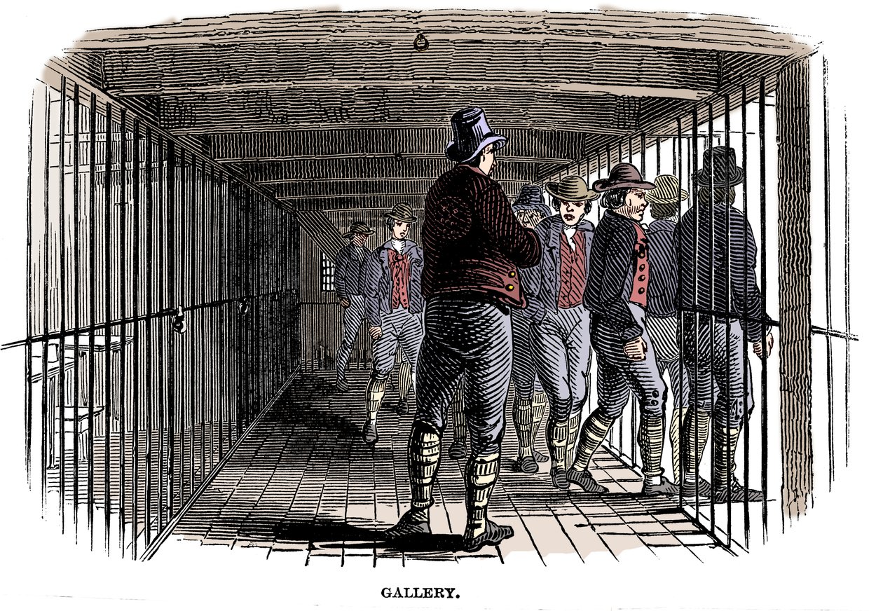 A bordo di una nave prigione, 1848 da Unbekannt