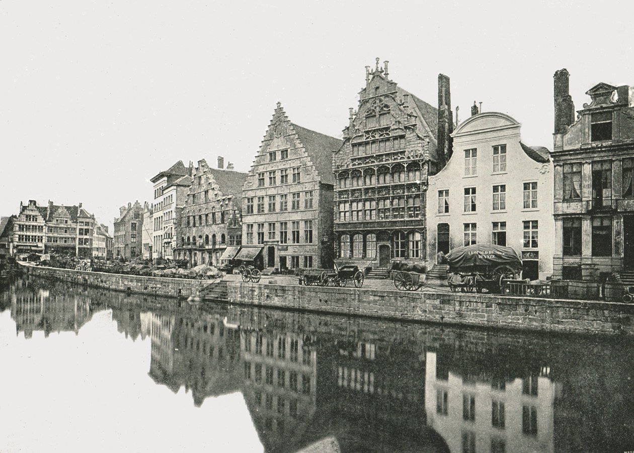 Sulla riva della Schelda, Gand, Belgio da Unbekannt