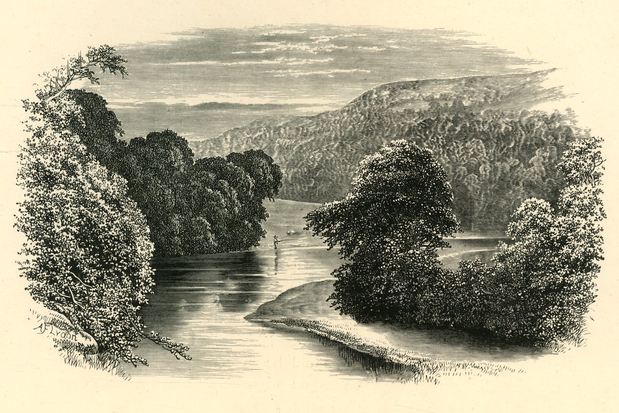 Sul Wharfe, c1890 da Unbekannt