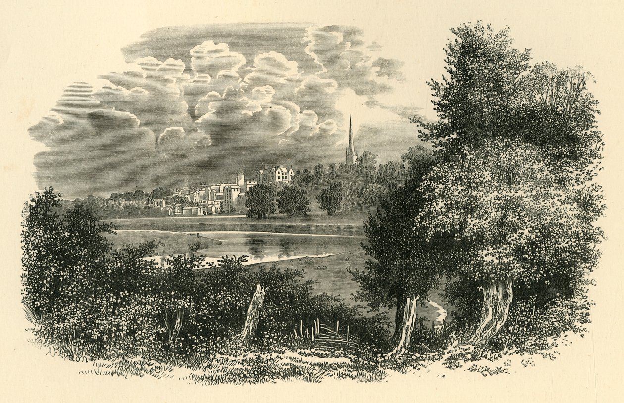 Sul Wye, c1890 da Unbekannt