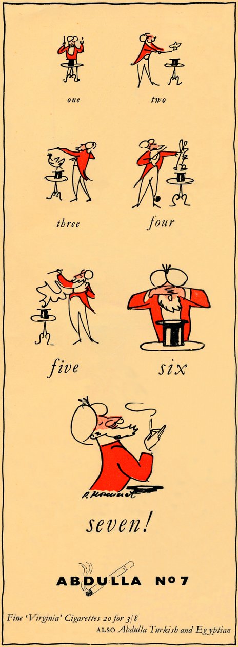 Uno, due, tre, quattro, cinque, sei, sette - Abdulla No7, 1947 da Unbekannt